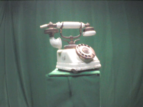 White Rotary Dial Telephone